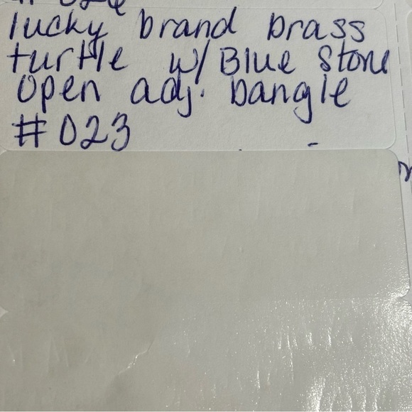 Lucky Brand bronze faux turquoise turtle adjustable bracelet #023 - Picture 7 of 7